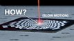 How Do Laser Beams Engrave Things? (slow motion)