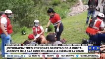 ¡Desgracia! Tres muertos deja brutal accidente en la CA-5, Comayagua