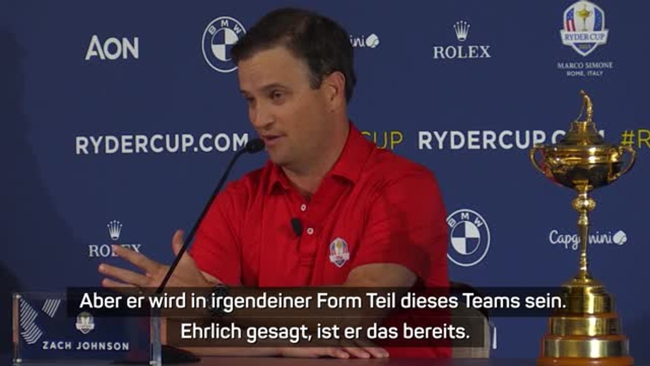 Johnson: "tiger wird teil des ryder cups sein"