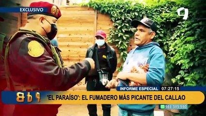 Intervienen 'El Paraíso', fumadero de exreclusos, adictos y alcohólicos del Callao
