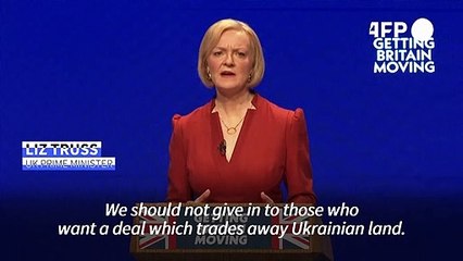 The UK will not 'pay in Ukrainian lives for illusion of peace' says PM Truss
