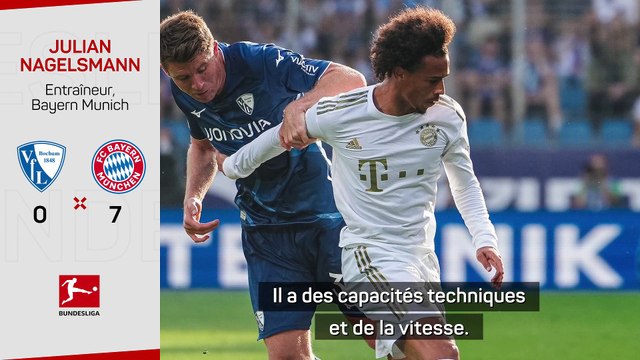 Nagelsmann : Sané peut être l'un des meilleurs joueurs en Europe