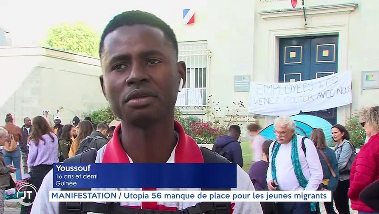 MANIFESTATION / Utopia 56 manque de place pour les jeunes migrants