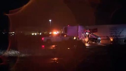 Accidente de camión semi I-10 oeste y Anthony