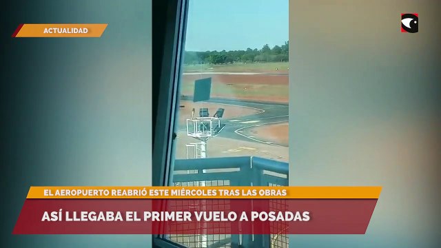 Así llegaba el primer vuelo a posadas