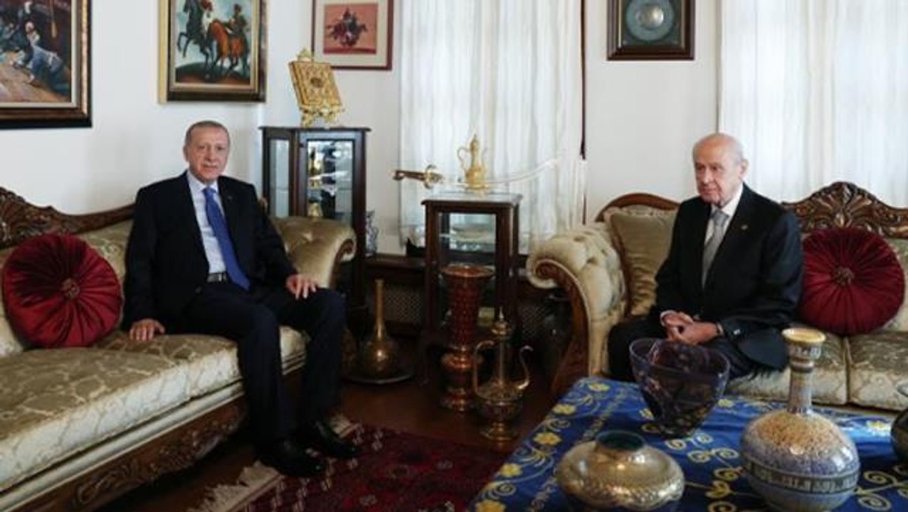 Cumhurbaşkanı Erdoğan'dan Bahçeli'ye sürpriz ziyaret! Görüşmede 4 önemli konu başlığı ele alındı