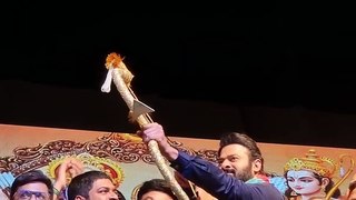 Prabhas at luv Kush Ramleela as he sets Ravana on fire in new delhi