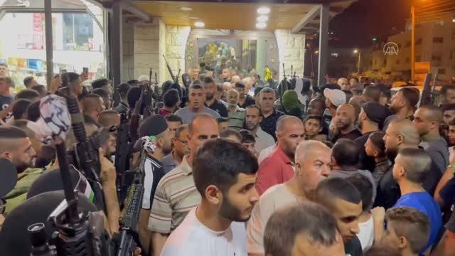 Son dakika haber! İsrail askerlerinin, Batı Şeria'nın kuzeyinde öldürdüğü Filistinli için cenaze töreni