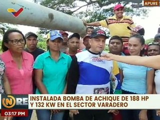 Apure | Instalan bomba de achique de 188 caballos de fuerzas en sector Varadero mcpio. San Fernando