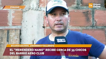 Con un horno ecológico mantiene un merendero y ayuda a comunidades Mbyá Guaraníes