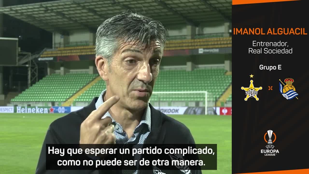 Declaraciones de Imanol Alguacil antes del Sher...