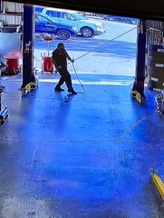 Mechanic Makes a Large Mess With Engine Oil