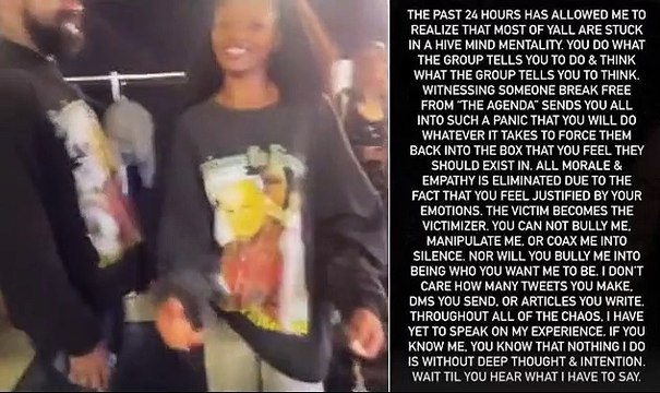 'You cannot bully or manipulate me': Bob Marley's granddaughter Selah blasts critics for attacking her for wearing 'White Lives Matter' top with Kanye West - and texts rapper saying she wants to 'continue conversation' with