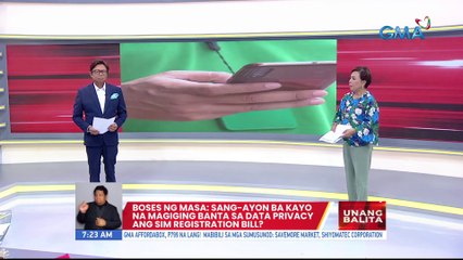 下载视频: #BosesNgMasa: Sang-ayon ba kayo na magiging banta sa data privacy ang Sim Registration Bill? | UB