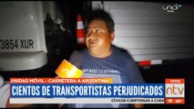 Transportistas perjudicados por bloqueo en Mora