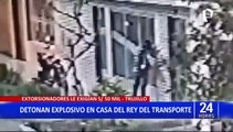 Trujillo: extorsionadores detonan explosivo en la casa de un empresario de transportes