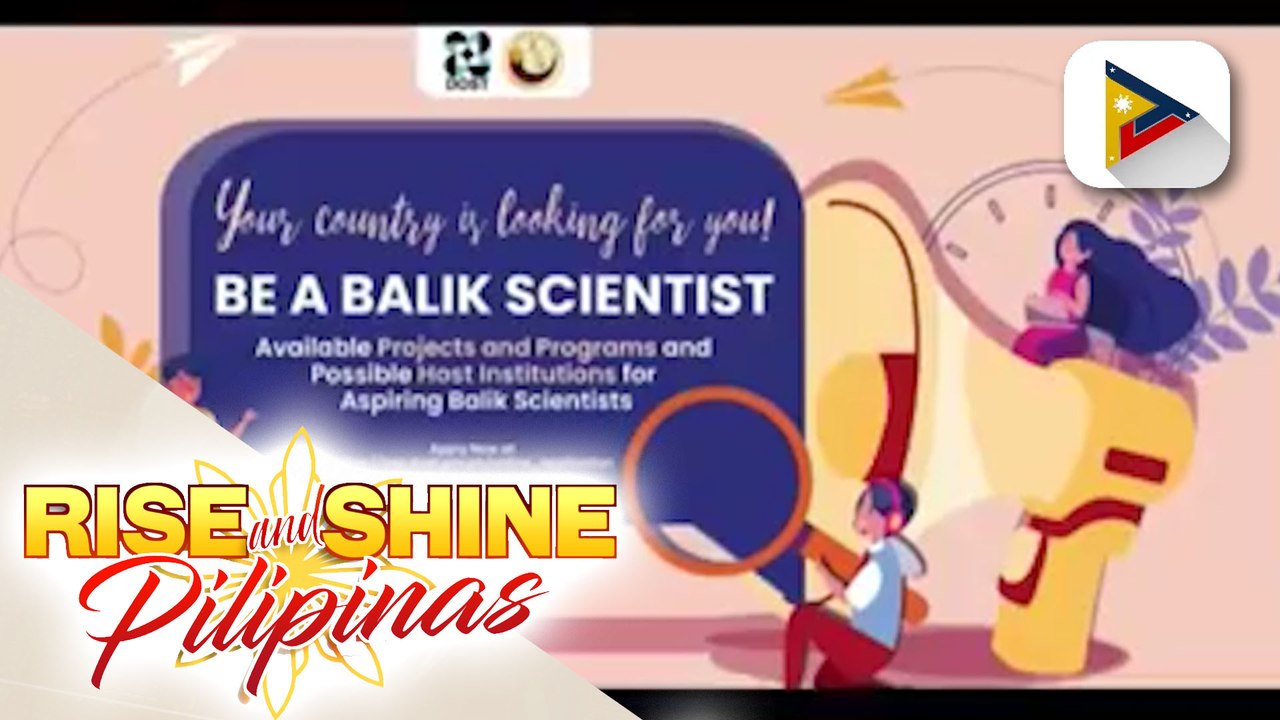 Alamin ang patungkol sa Balik Scientist Program 2022 - video Dailymotion