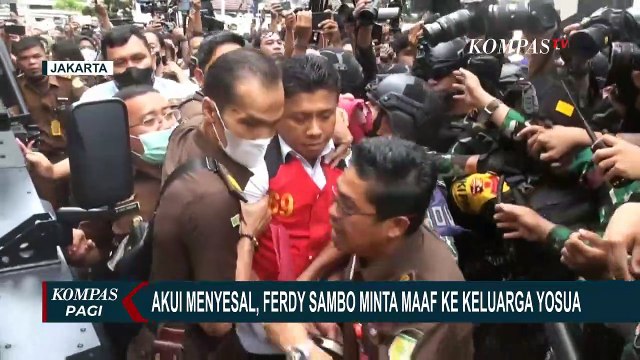 Sesalkan Perbuatannya, Ferdy Sambo Minta Maaf ke Keluarga Yosua