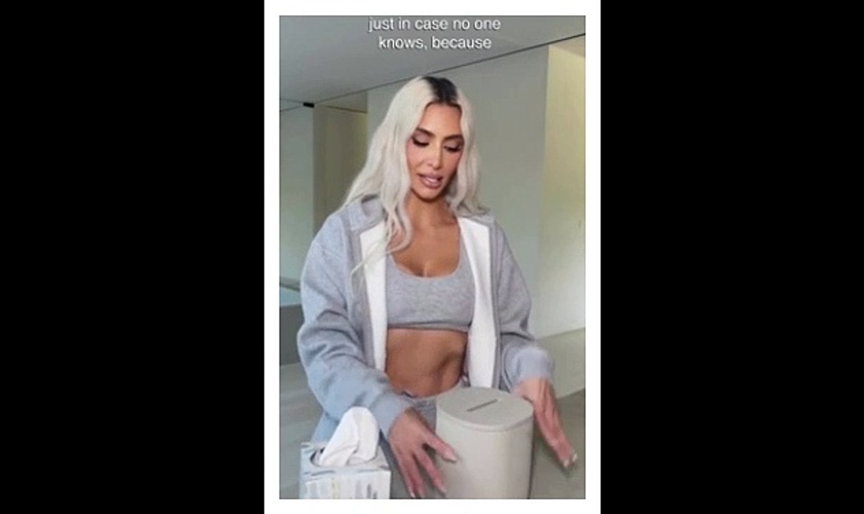 Kim Kardashian shares how to place tissues inside tissue box