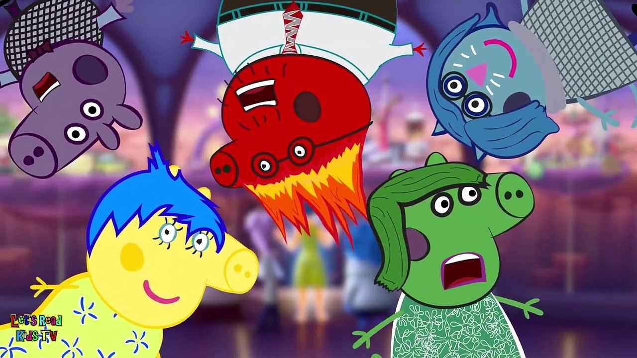 PEPPA PIG INSIDE OUT FINGER FAMILY DRAWING WITH LYRICS SONG & MORE