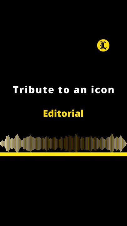 Editorial en inglés: Tribute to an icon