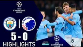 Manchester City vs Copenhagen 5_0 All Goals And Extended Highlights 2022