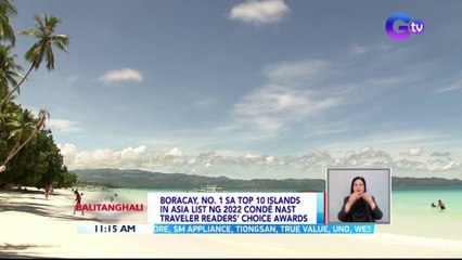 Boracay, no. 1 sa top 10 islands in asia list ng 2022 Condé Nast Traveler Readers’ Choice Awards | BT