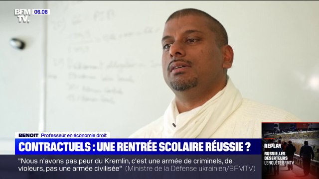 Un mois après la rentrée scolaire, cet enseignant contractuel raconte comment il a pris ses marques