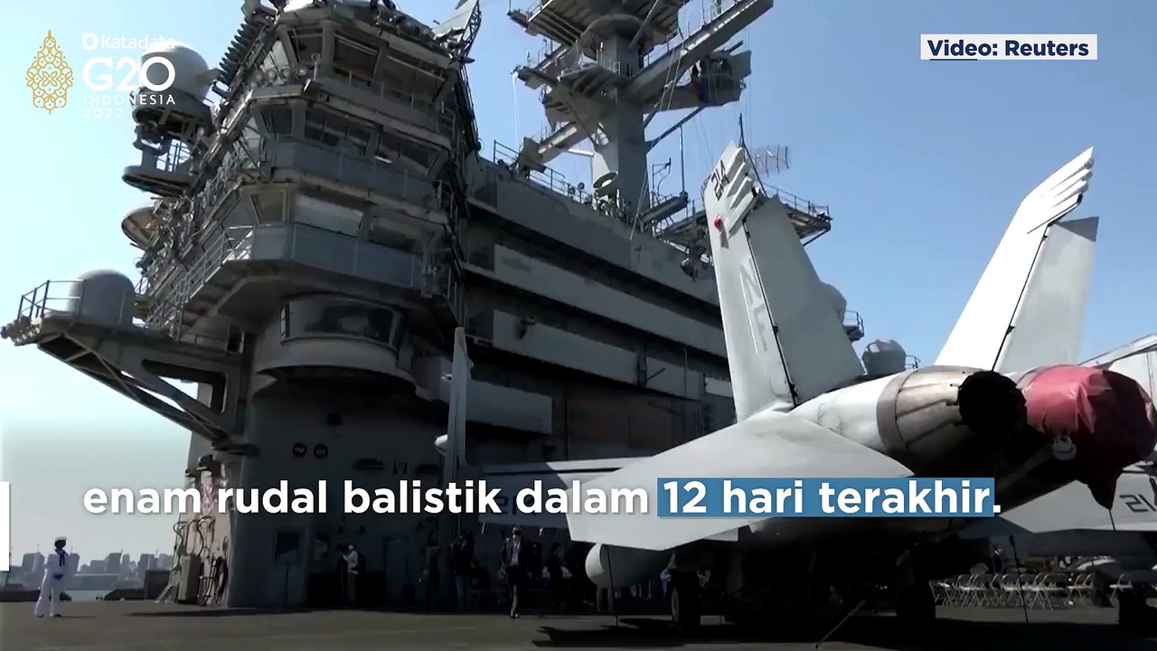 Korut Luncurkan Rudal, Kapal Induk AS Bergerak ke Semenanjung Korea