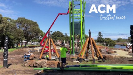 New slide installed at Lake Pertobe - October 6, 2022 - The Standard