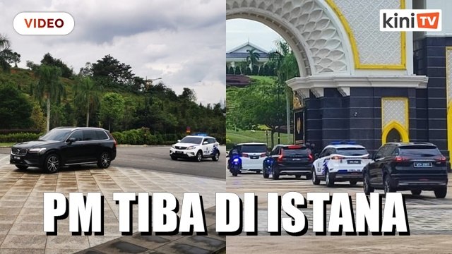 PM tiba di Istana, mungkin bincang agenda bubar Parlimen