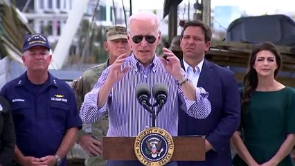 Biden promete "reconstruir tudo" na Florida