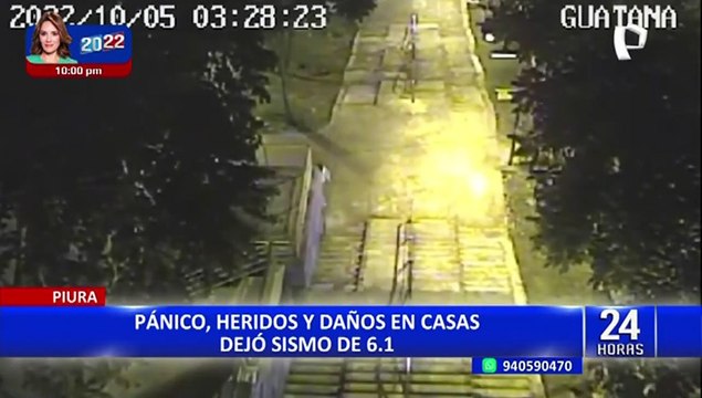 Piura: pánico, heridos y daños en casas dejó sismo de 6.1
