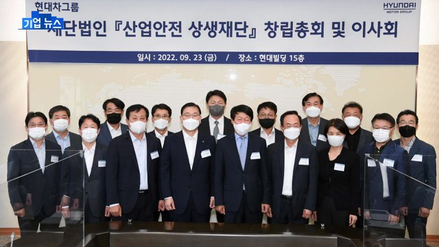 [기업] 현대차그룹, '중소기업 산업안전 지원' 공익법인 설립 / YTN