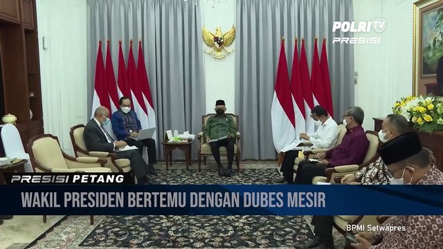 Pertemuan Wapres Dan Dubes Mesir Bahas Rencana KTT Perubahan Iklim 2022