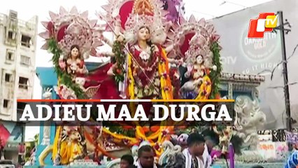 Idol Immersion Ceremony Of Maa Durga In Cuttack (bar) Durga Puja 2022