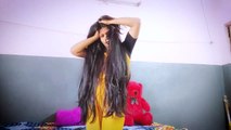 Long Silky Hair Play_ Hair Combing _ Hair Pulling _ Hair Smell  __ Long Hair Play 2022__