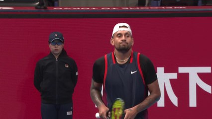 Kyrgios fights back to advance in Tokyo