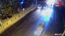 Malatya'daki trafik kazaları kamerada