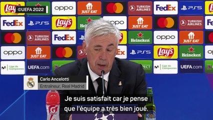 Ancelotti : "Benzema a fait un match plein"