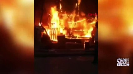 Husumetli olduğu kişinin evini ateşe verdi