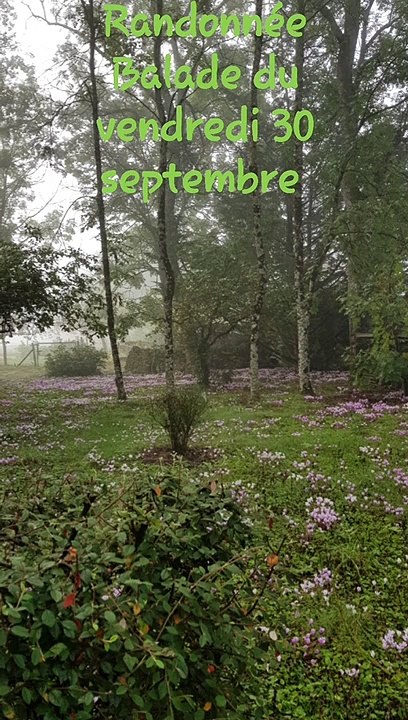 Balade douce du vendredi 30 septembre