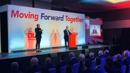 DUP Leader Sir Jeffrey Donaldson delivers conference speech