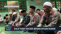 Polrestabes Makassar Gelar Shalat Taubat Dan Zikir, Bersama Ratusan Tahanan