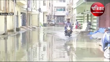 हैदराबाद में बारिश जारी रहने की संभावना, सड़कों पर भरा पानी
