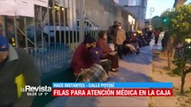 Largas filas de pacientes en la CNS de Cochabamba