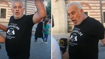 Sokak röportajında gerginlik! Mikrofon uzatılan gencin AK Parti'yi eleştirmesine kızıp dövmeye kalktı
