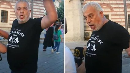 Sokak röportajında gerginlik! Mikrofon uzatılan gencin AK Parti'yi eleştirmesine kızıp dövmeye kalktı