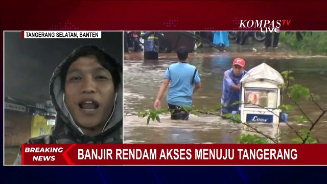 Banjir Rendam Akses Menuju Tangerang, Ketinggian Air Sempat Capai Satu Meter