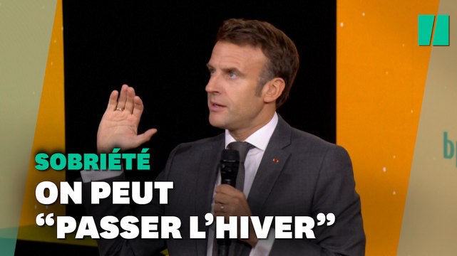 Avant la présentation du plan, Macron donne sa définition de la sobriété